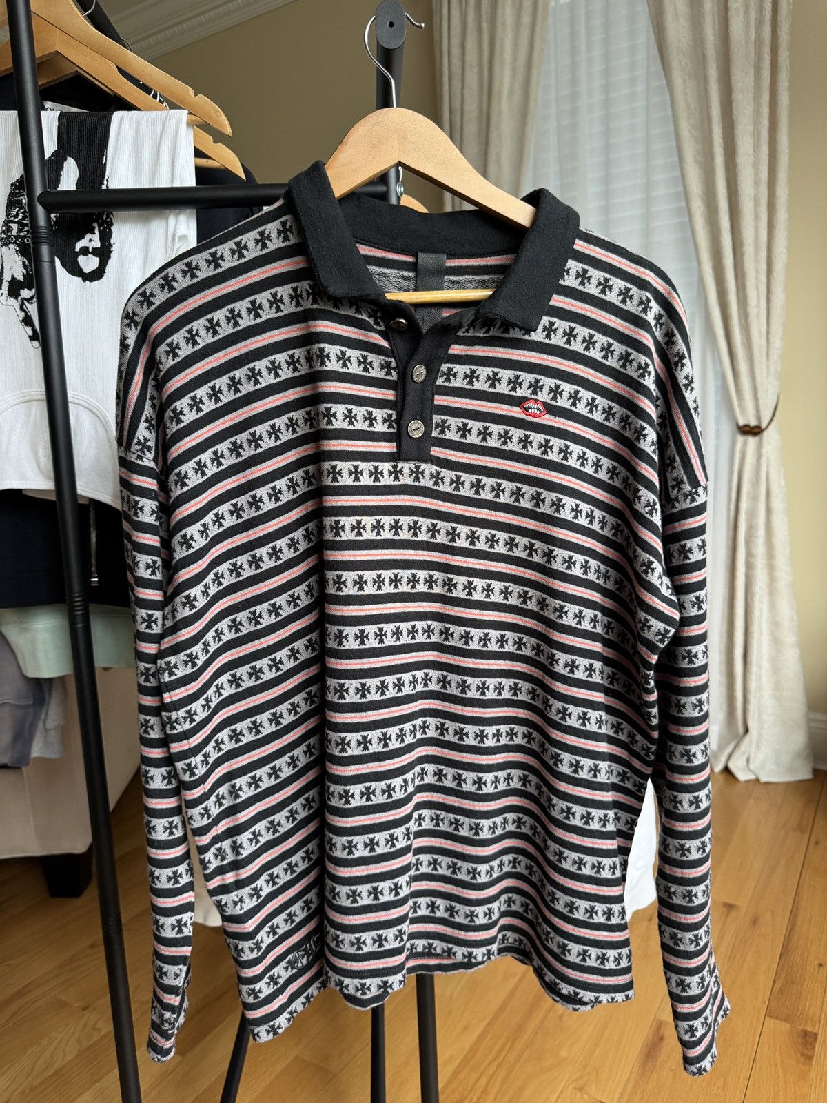 Chrome Hearts Chrome Hearts Matty Boy Rugby Polo Longsleeve Size US M / EU 48-50 / 2 - 1 Thumbnail