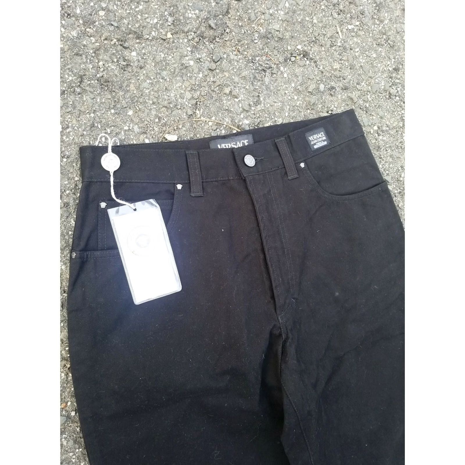 Versace Jeans Couture VINTAGE Versace Jeans Couture Jeans Pants Black 30x34 Unisex Adults Regular Inseam 34 Deadstock Mens Womens Size US 30 / EU 46 - 2 Thumbnail