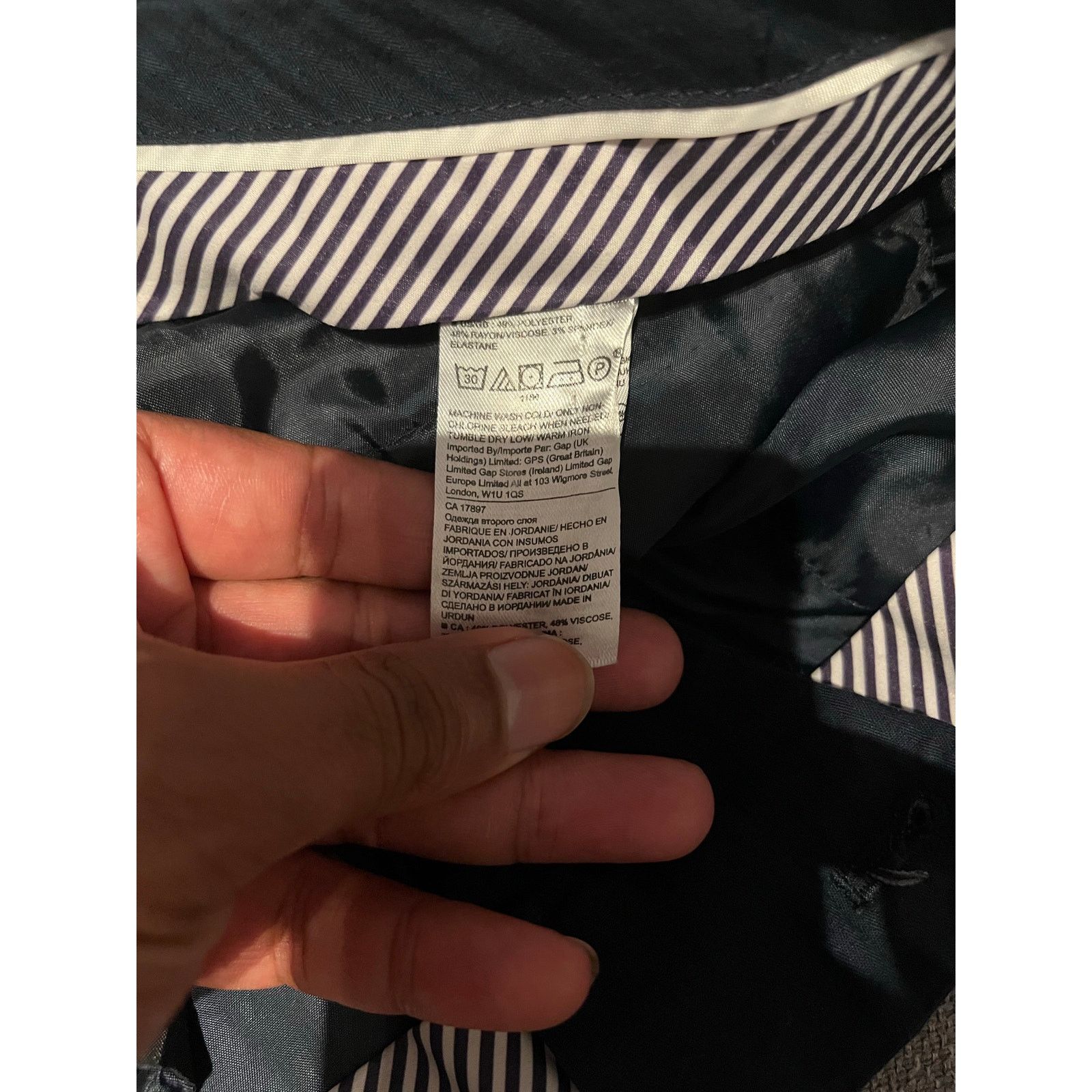 Banana Republic Banana Republic - RYAN SLIM STRAIGHT PINSTRIPE PANT / 6R Size 28" / US 6 / IT 42 - 7 Thumbnail
