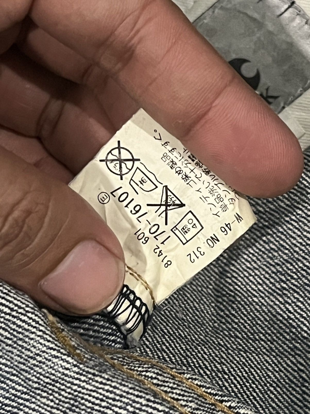 Japanese Brand × Le Grande Bleu (L.G.B.) × Takeo Kikuchi Vintage Takeo Kikuchi Japan Sakura Sukajan Selvedge Jeans Size US 33 - 17 Thumbnail