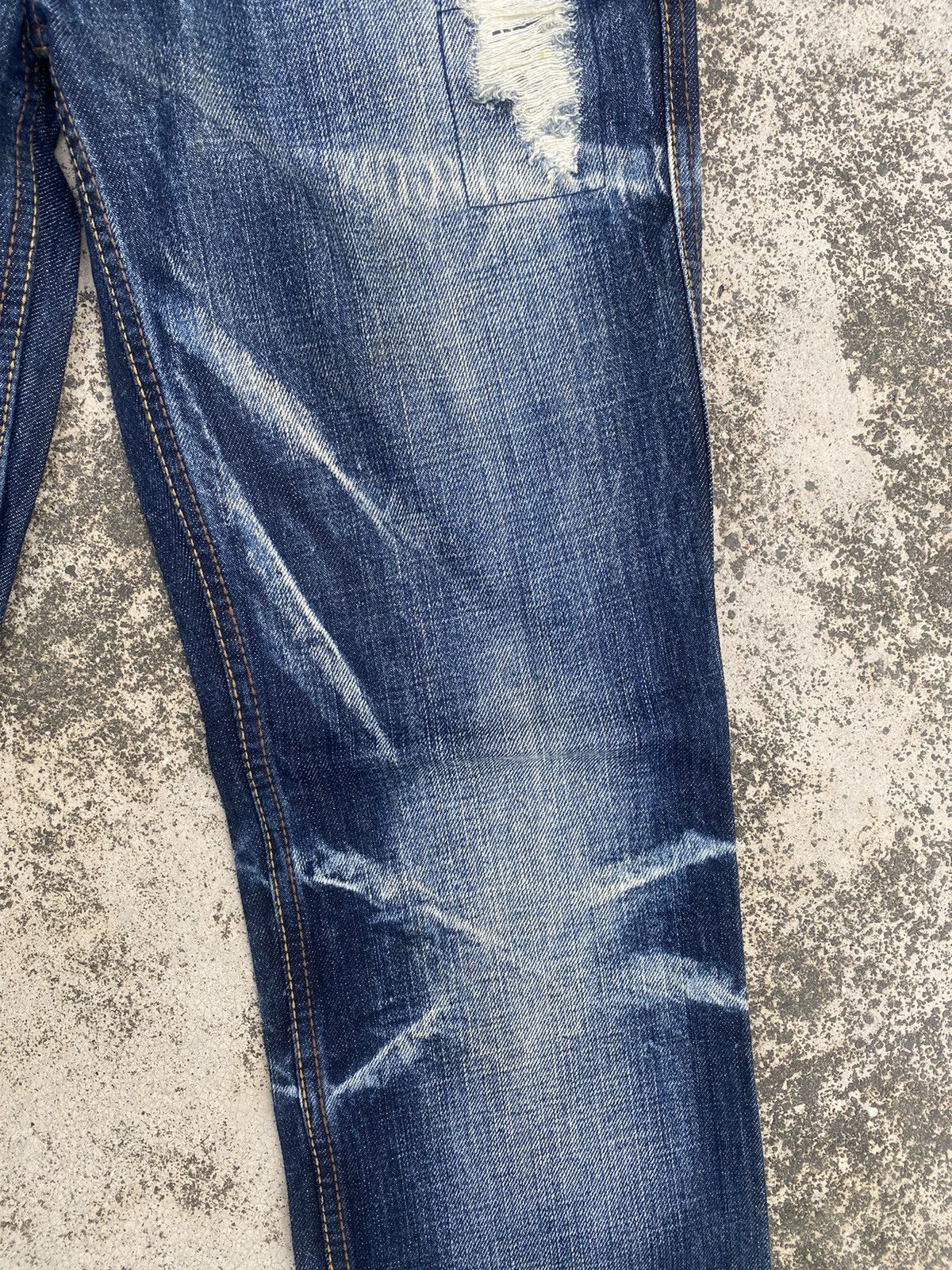 HIDEAWAYS × Japanese Brand Japanese Brand Hideways Distressed Claw Mark Faded Jeans Size US 30 / EU 46 - 7 Thumbnail