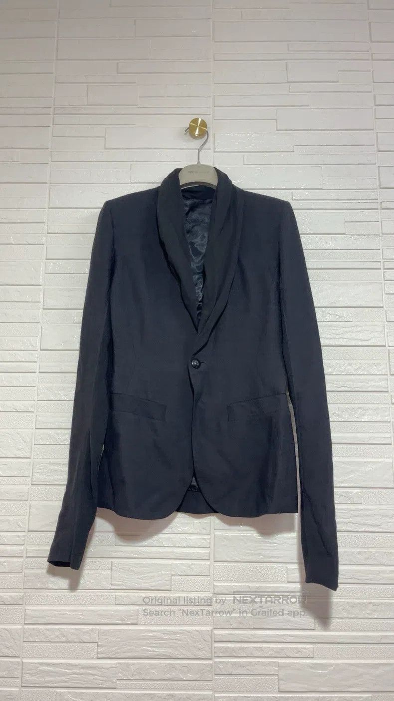 Rick Owens Rick Owens Wool silk mulberry silk black blazer jacket Size XS / US 0-2 / IT 36-38 - 1 Thumbnail