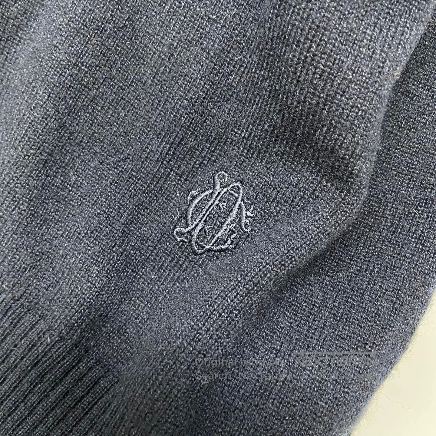 Dior navy blue cd cashmere sweater by dior. Size US L / EU 52-54 / 3 - 6 Thumbnail