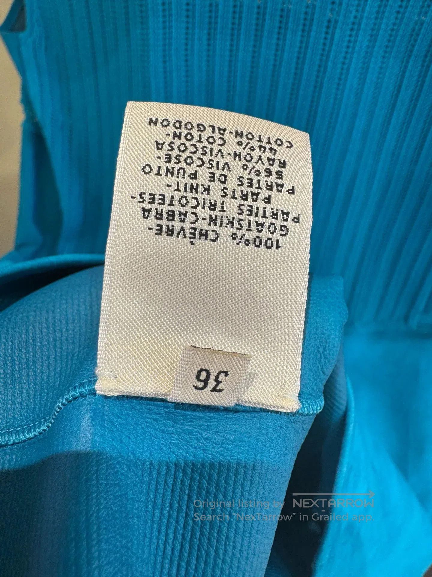 Hermes HERMES Suede Lambskin Dress. Size XS / US 0-2 / IT 36-38 - 6 Thumbnail