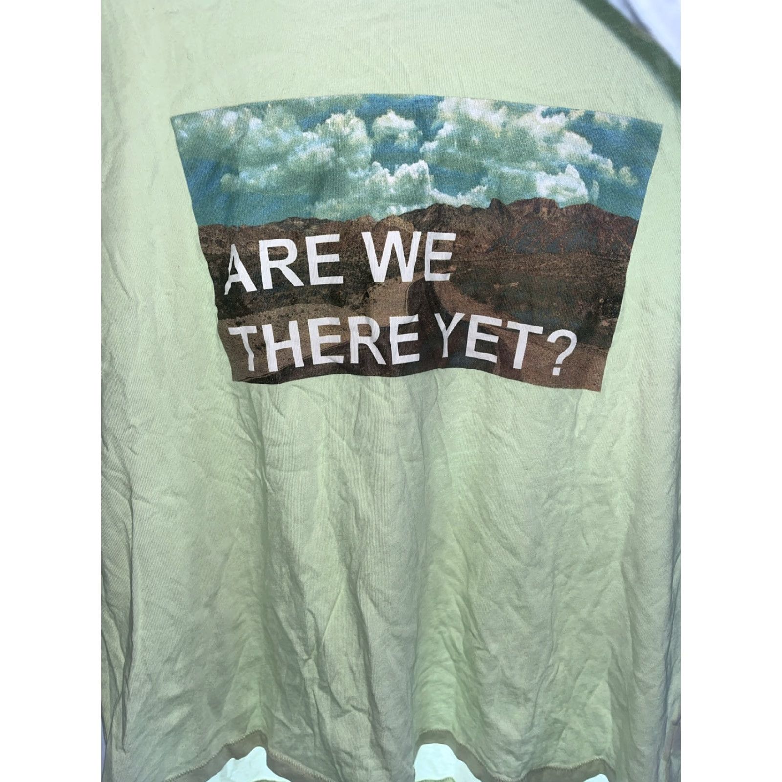 Vintage VINTAGE Aerie Women’s T-Shirt Adult Medium Green Screen Print Western US Travel Casual Size M / US 6-8 / IT 42-44 - 5 Thumbnail