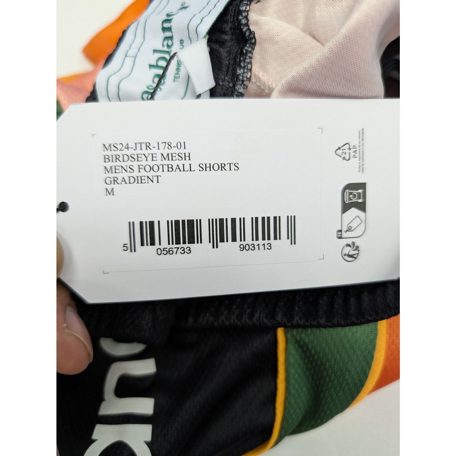 Casablanca o1rshd1 CC20 Birdseye Mesh Men's Football Shorts Multicolor Size US 32 / EU 48 - 18 Thumbnail