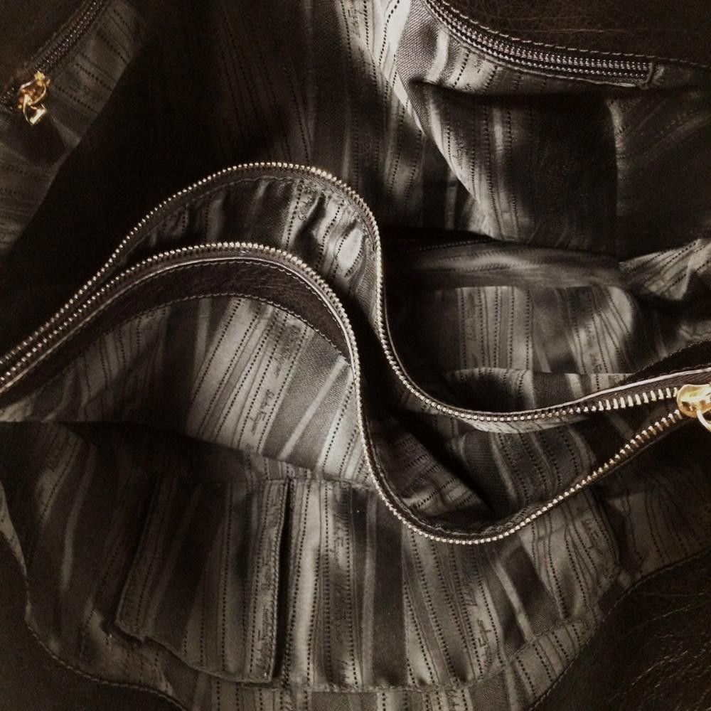 Salvatore Ferragamo Salvatore Ferragamo Betulla Black Leather Tote Bag Size ONE SIZE - 5 Thumbnail