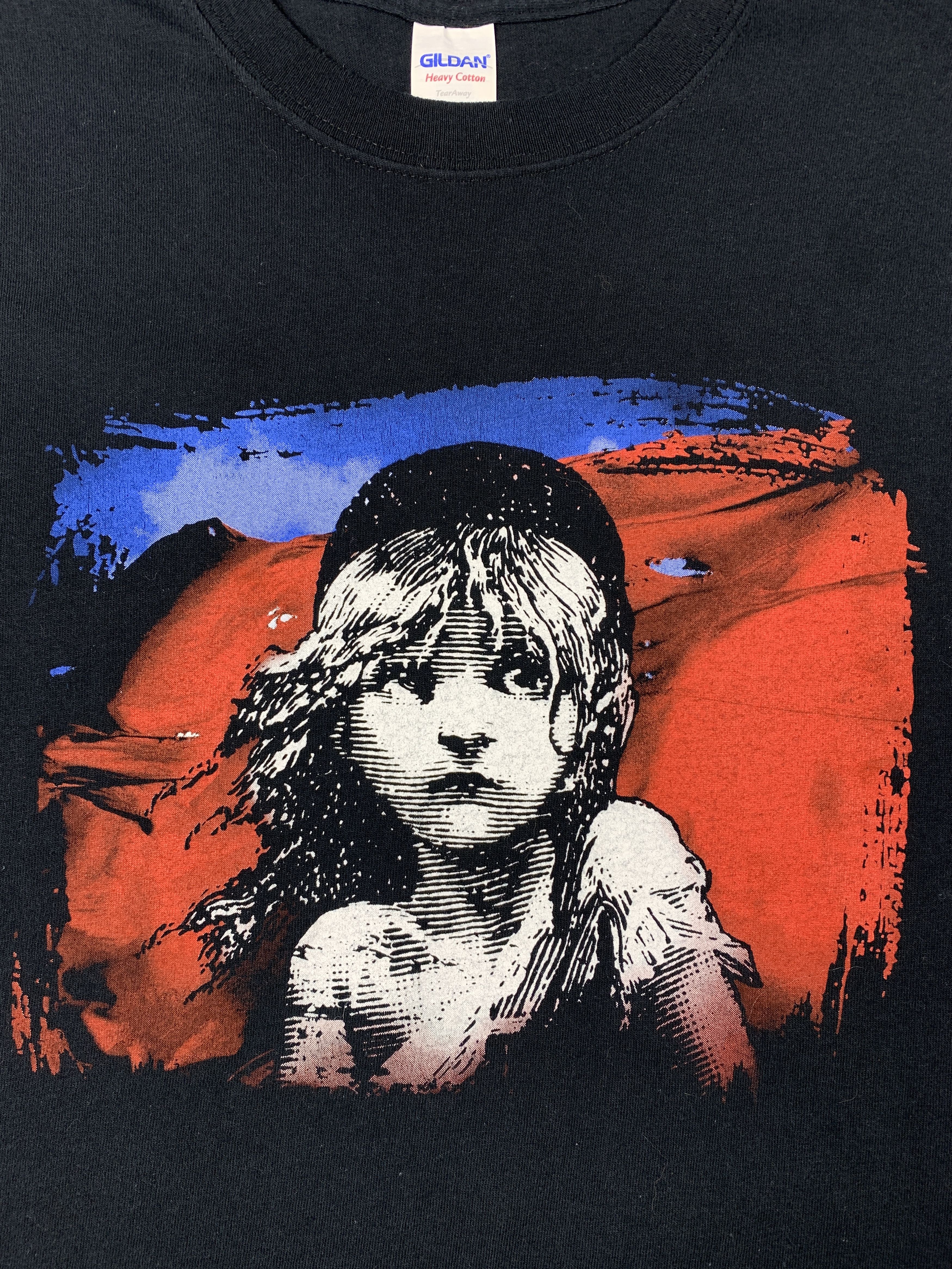 Vintage Vintage Les Miserables Promo Broadwey Show Graphic T Shirt Size US L / EU 52-54 / 3 - 4 Thumbnail