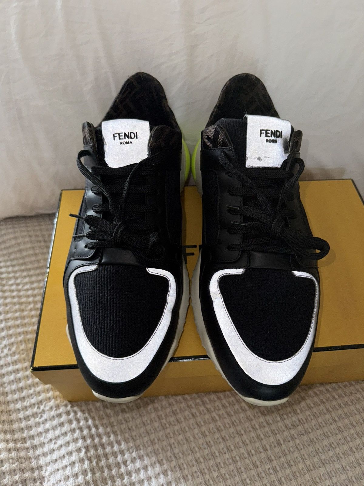 Fendi FENDI Jacquard FF Track Sneaker Size US 11 / EU 44 - 5 Thumbnail
