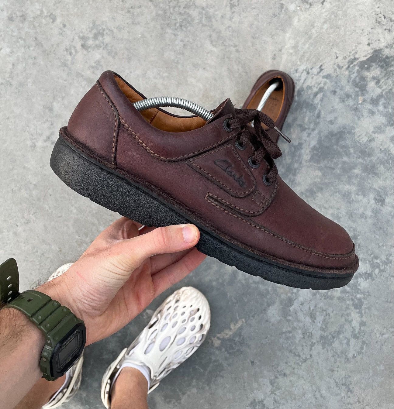 Clarks Clarks Leather Air Shoes Loafers Y2K Hype Italy Shoes Size US 11 / EU 44 - 2 Thumbnail