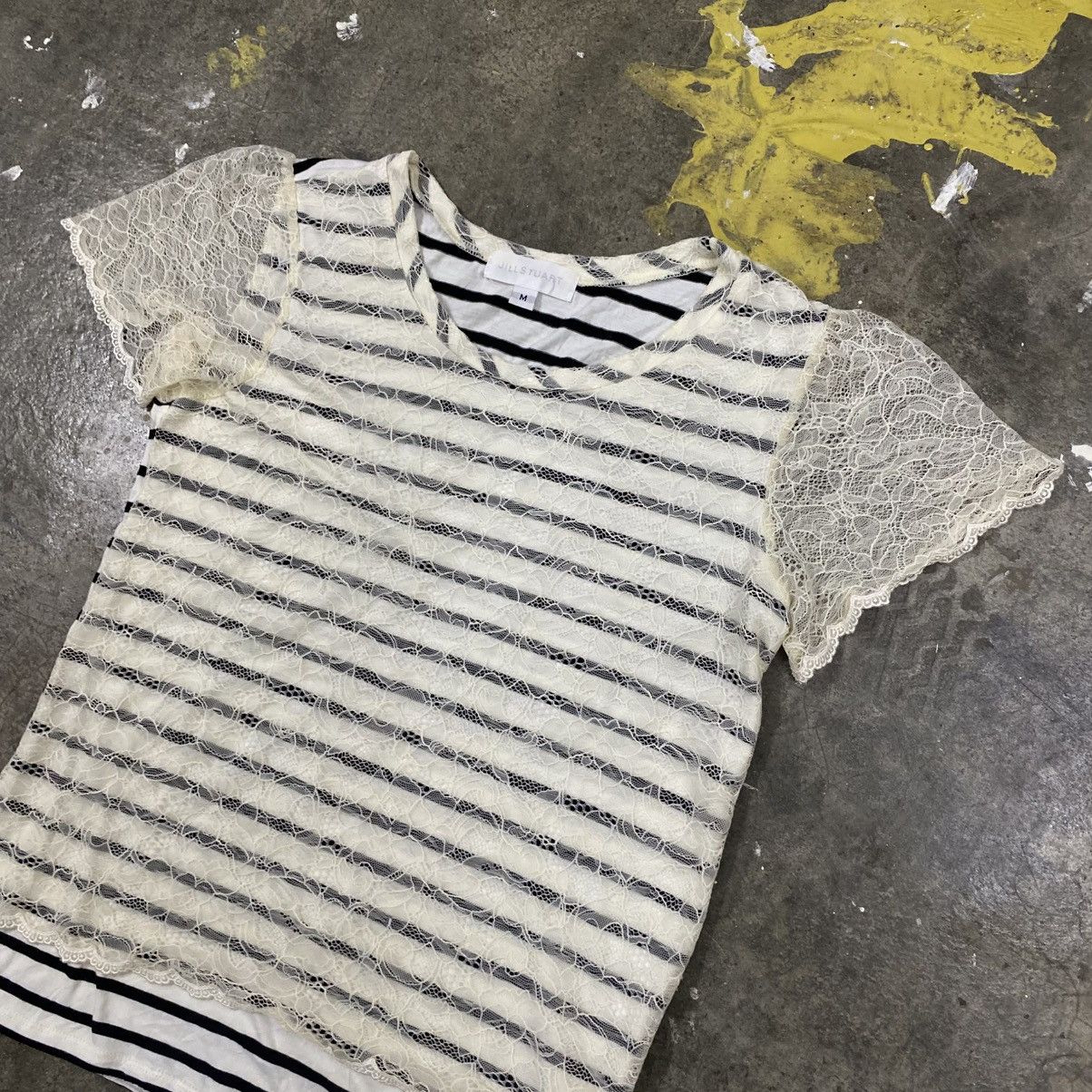 Jil Stuart Vintage Jill Stuart Punk Stripe Tee Lgb Ifsixwasnine Emo Y2K Size US M / EU 48-50 / 2 - 1 Thumbnail