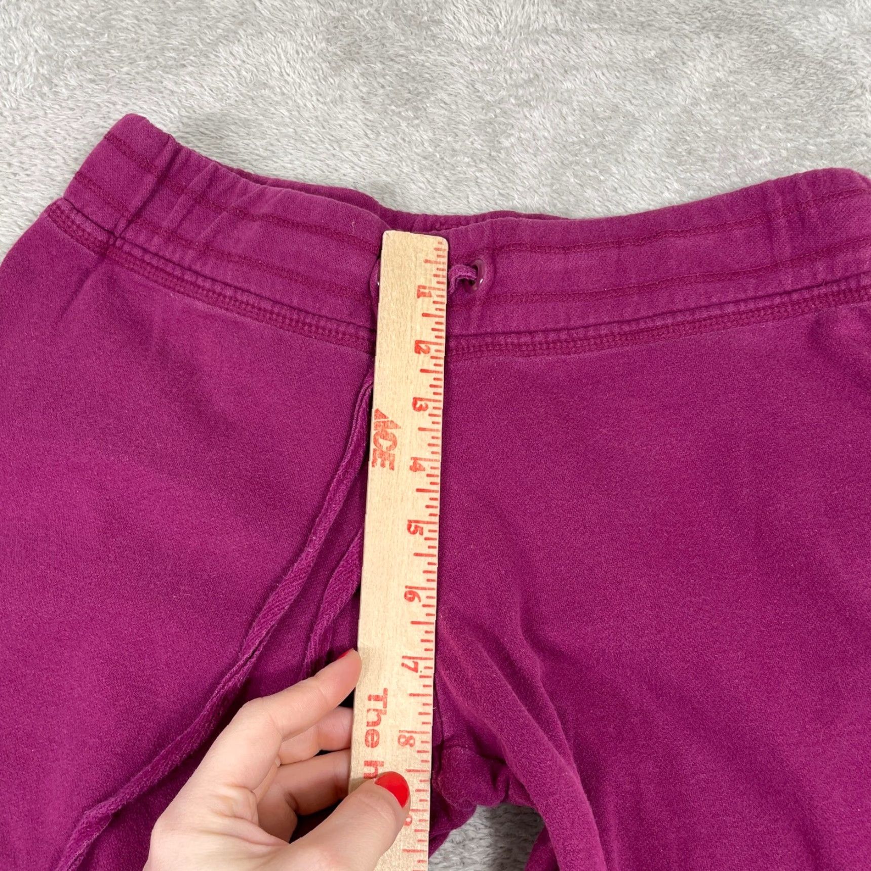 Vintage VINTAGE SO Sweatpants Womens M Wide-Leg Drawstring Lounge Pants Purple Y2K Vintage 2000s Women’s Wide-Leg Track Pants Size 24" / US 00 / IT 34 - 7 Thumbnail