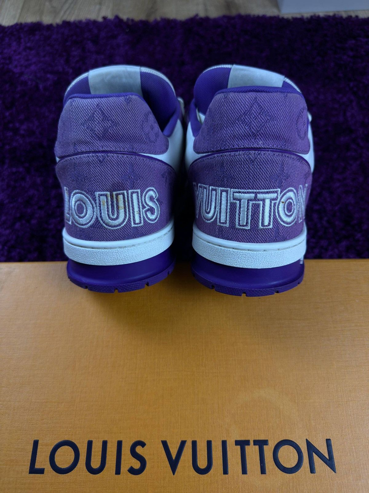 Louis Vuitton Louis Vuitton Trainer Purple/White Size US 10 / EU 43 - 5 Thumbnail