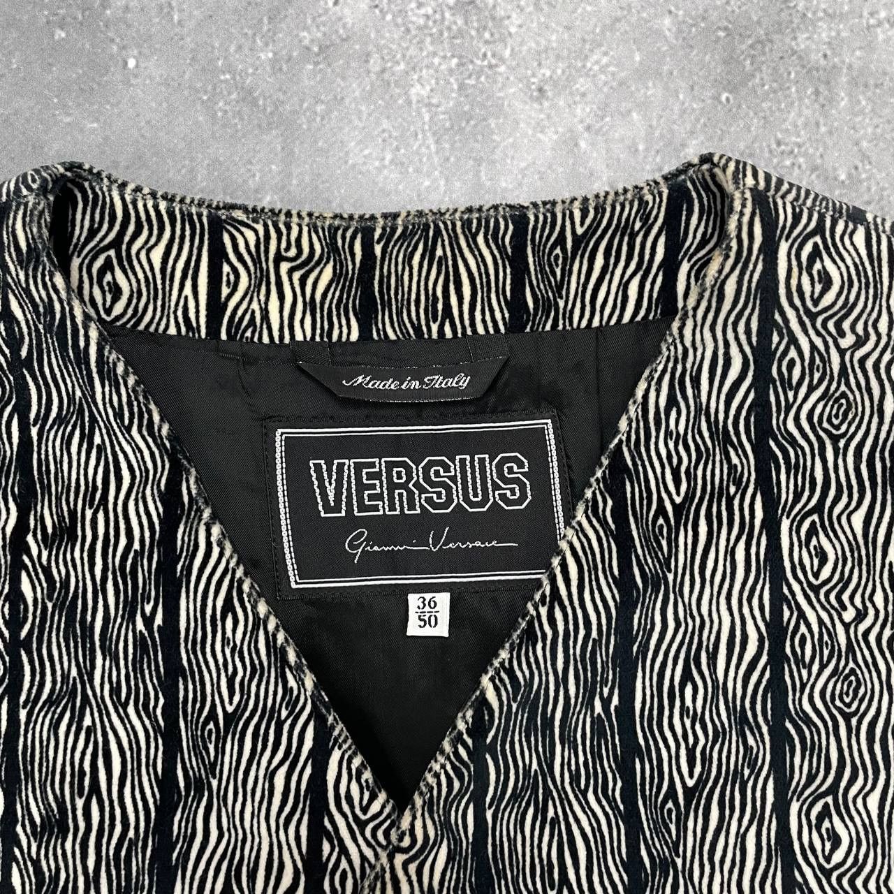Versus Vintage 90s Versus Gianni Versace Viscose Blend Vest IT 36 Size 36S - 9 Thumbnail