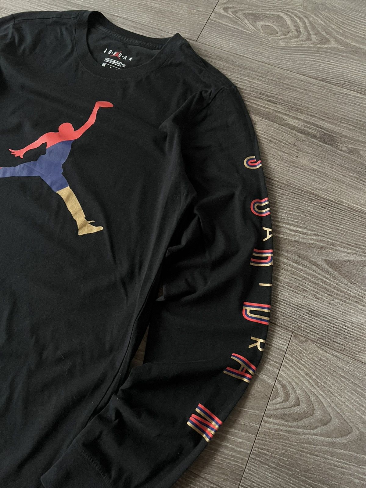 Jordan Brand × Nike ‼️Nike Air Jordan Big Logo Cotton Lite Long Sleeve Tee‼️ Size US S / EU 44-46 / 1 - 11 Thumbnail