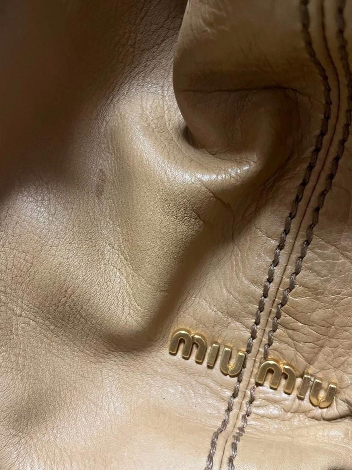 Miu Miu Miu Miu - Beige Leather Handbag Size ONE SIZE - 5 Thumbnail