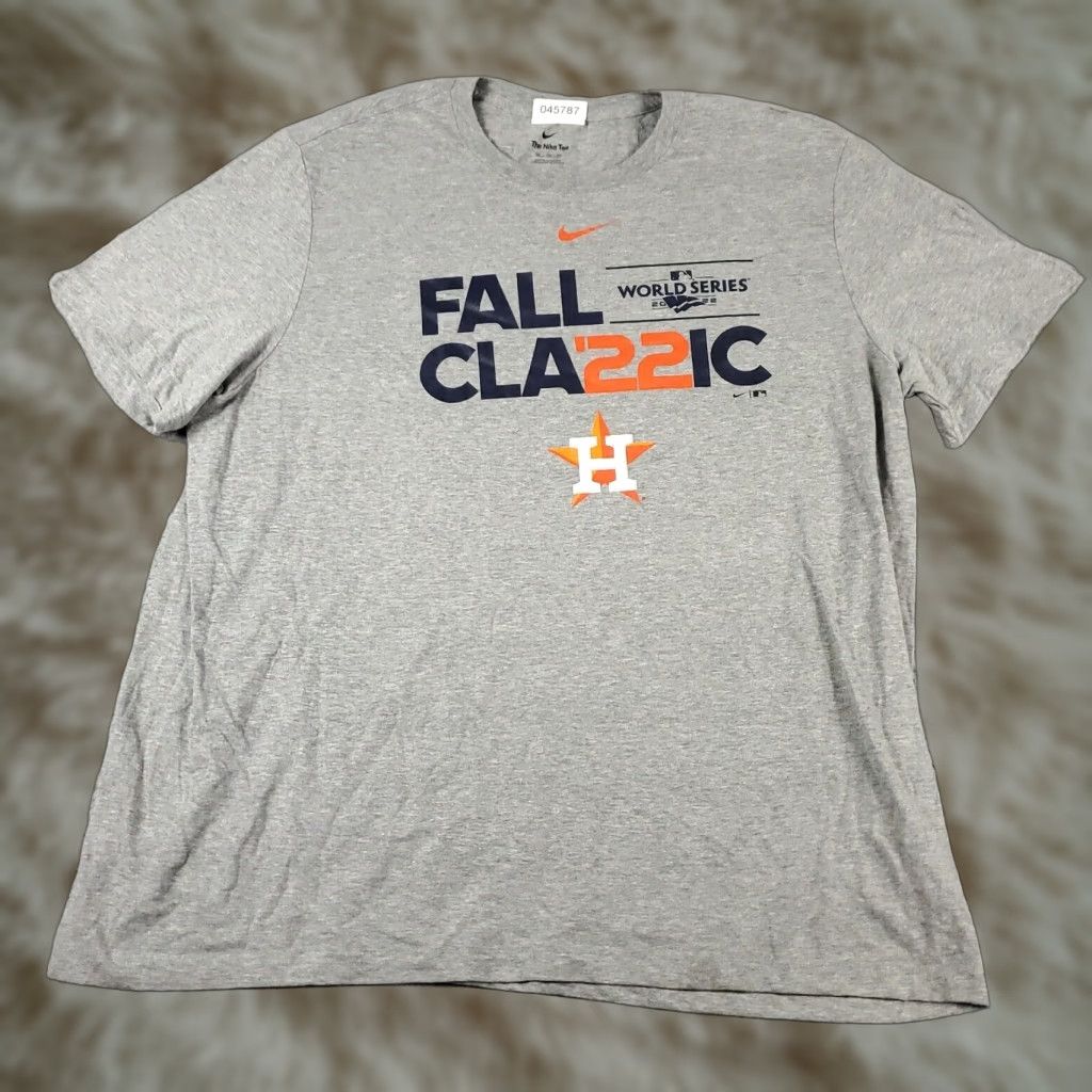 Nike Nike Mens T-Shirt 2XL Short Sleeve Gray Classic MLB Casual All Seasons Size US XXL / EU 58 / 5 - 1 Thumbnail
