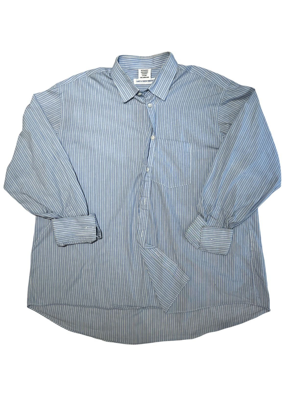 Comme des Garcons COMME des GARÇONS x VETEMENTS SHIRT Size US S / EU 44-46 / 1 - 1 Thumbnail