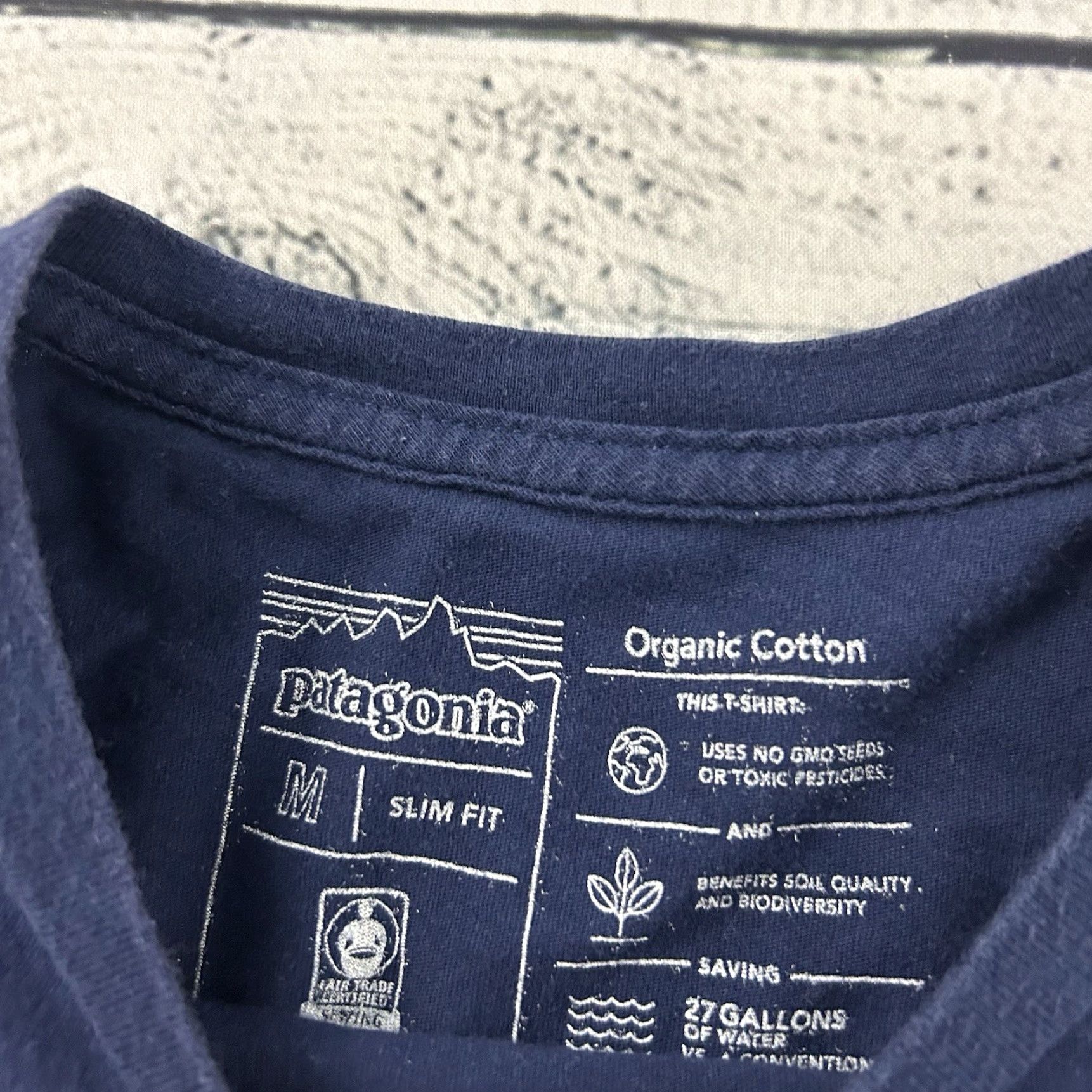 Patagonia Patagonia Boulder Slim Fit Short Sleeve T Shirt Mens M Blue Size US M / EU 48-50 / 2 - 2 Thumbnail