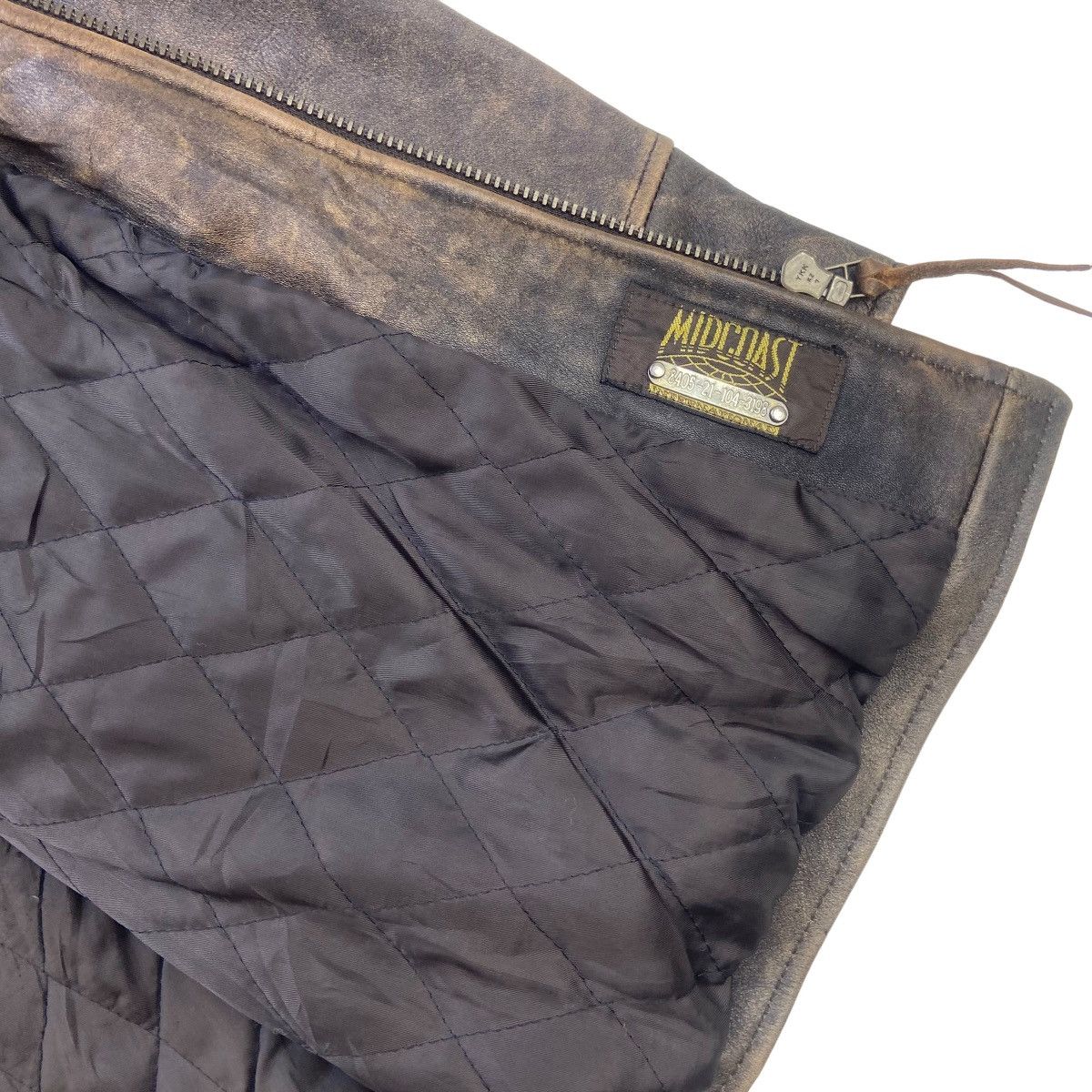 Genuine Leather Vtg 80s Midcoast International Original American Trade Mark Size US M / EU 48-50 / 2 - 20 Thumbnail