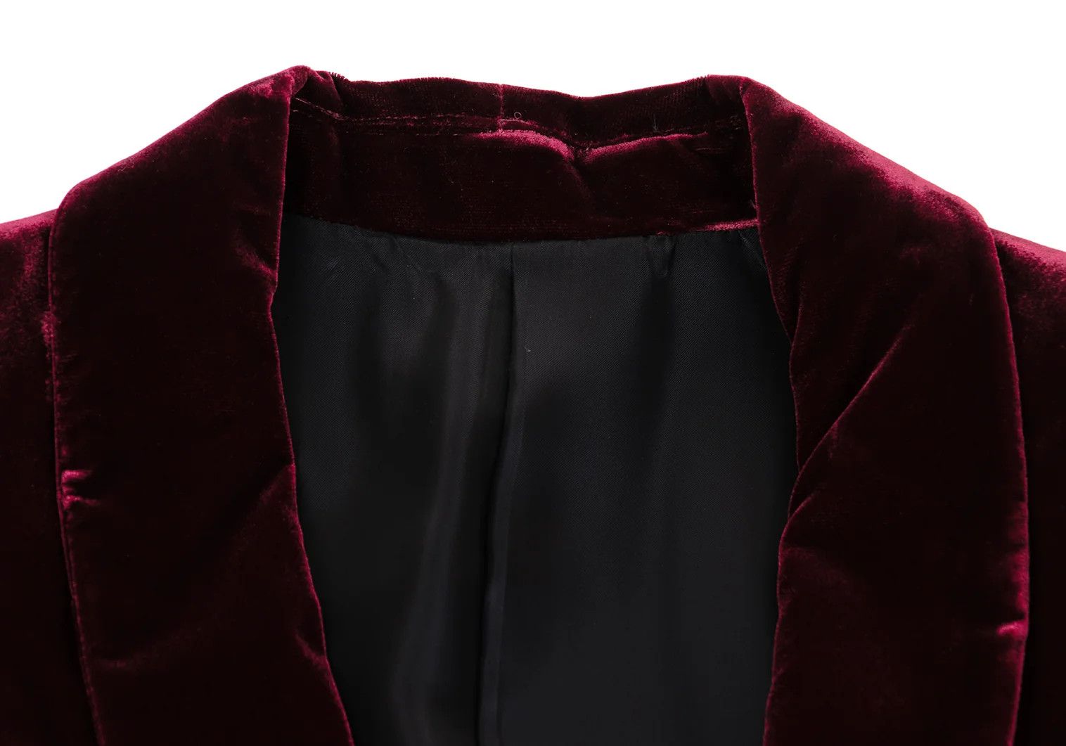 Jean Paul Gaultier Velvet Shawl Collar Jacket in Burdy Size 48 Size US M / EU 48-50 / 2 - 3 Thumbnail