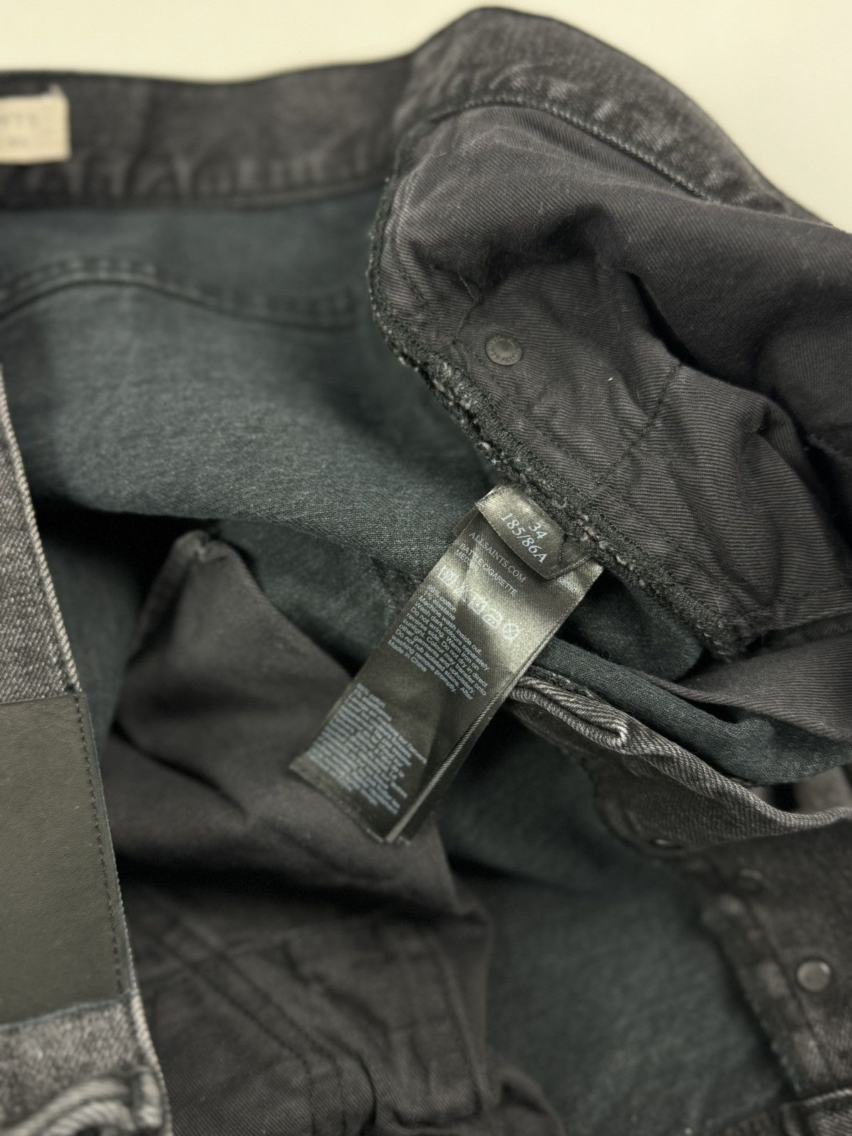 Allsaints AllSaints Battle Cigarette Distressed Slim Jeans Size US 34 / EU 50 - 11 Thumbnail