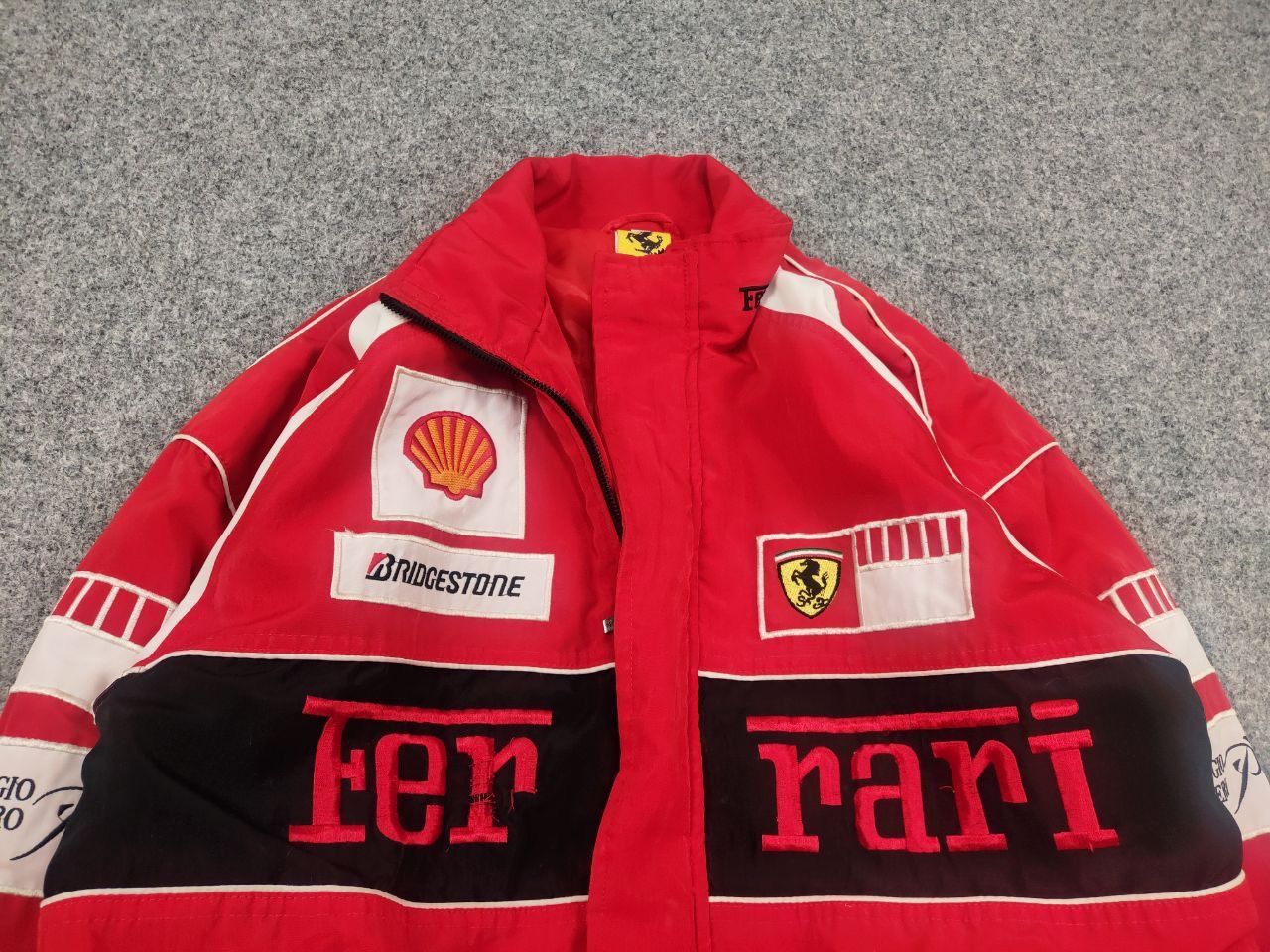 NASCAR Vintage Ferrari Red All logo Racing Bomber Jacket Y2K Style Size US M / EU 48-50 / 2 - 4 Thumbnail