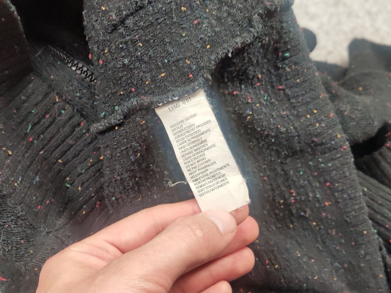 Diesel Vintage 90's Diesel Light Dark Knit Bomber Sweater Y2k Style Size US S / EU 44-46 / 1 - 14 Thumbnail