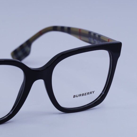 Burberry Burberry BE2347 3942 Eyeglasses Black 52mm Square Frame Size ONE SIZE - 2 Thumbnail