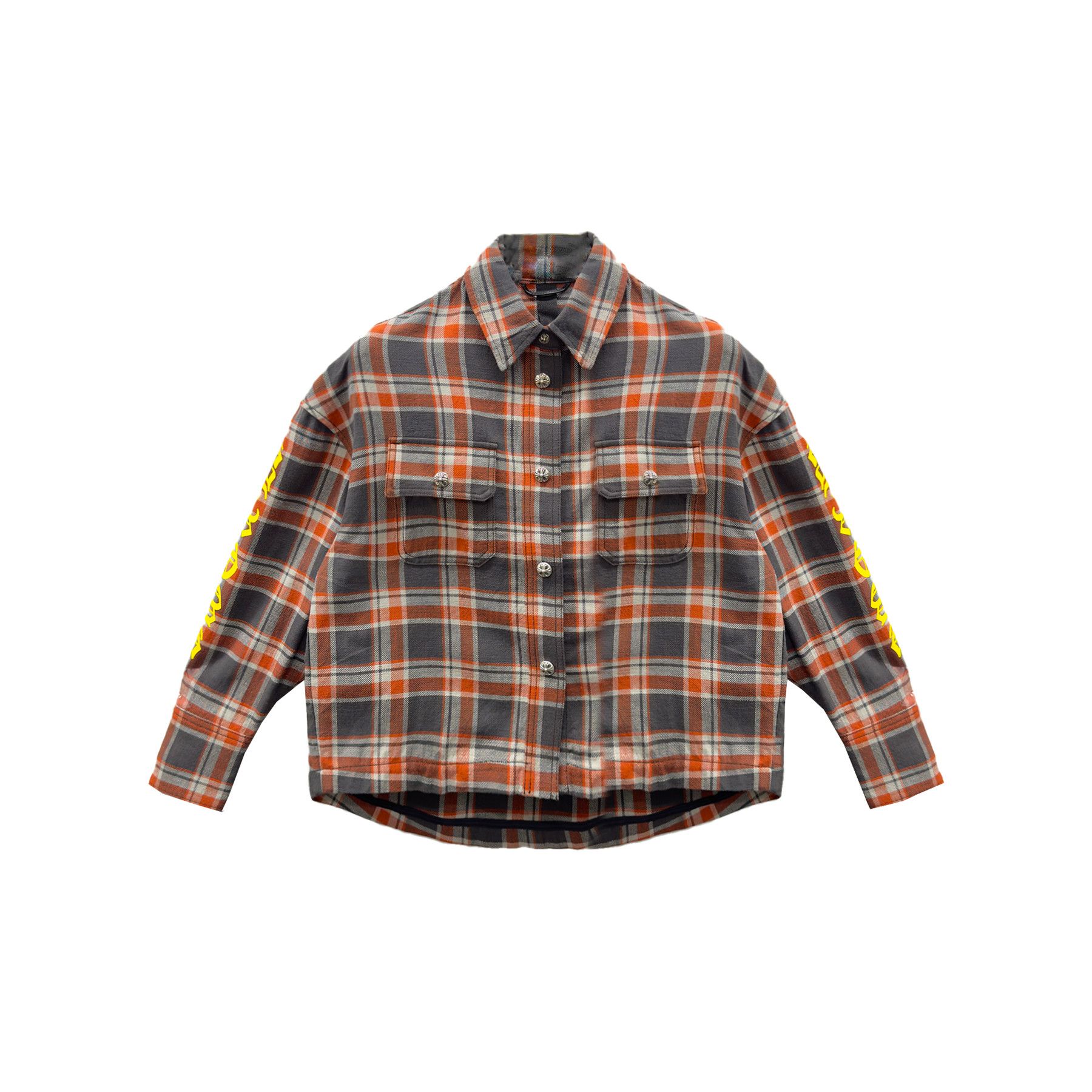 Chrome Hearts Chrome Hearts Black & Red Plaid Cropped Flannel Shirt Jacket Size US S / EU 44-46 / 1 - 1 Thumbnail