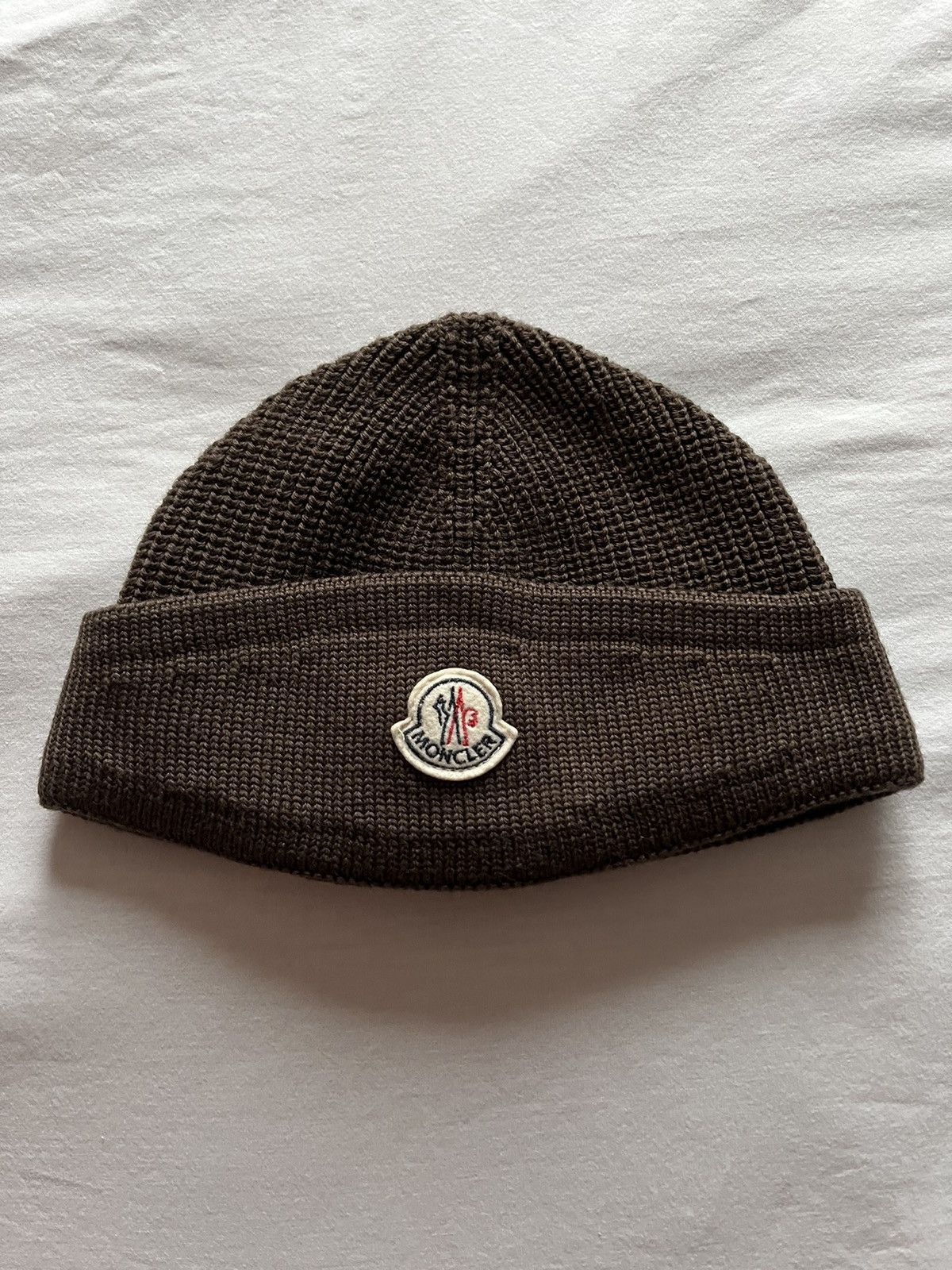 image of Vintage Moncler Beanie in Brown, Men's