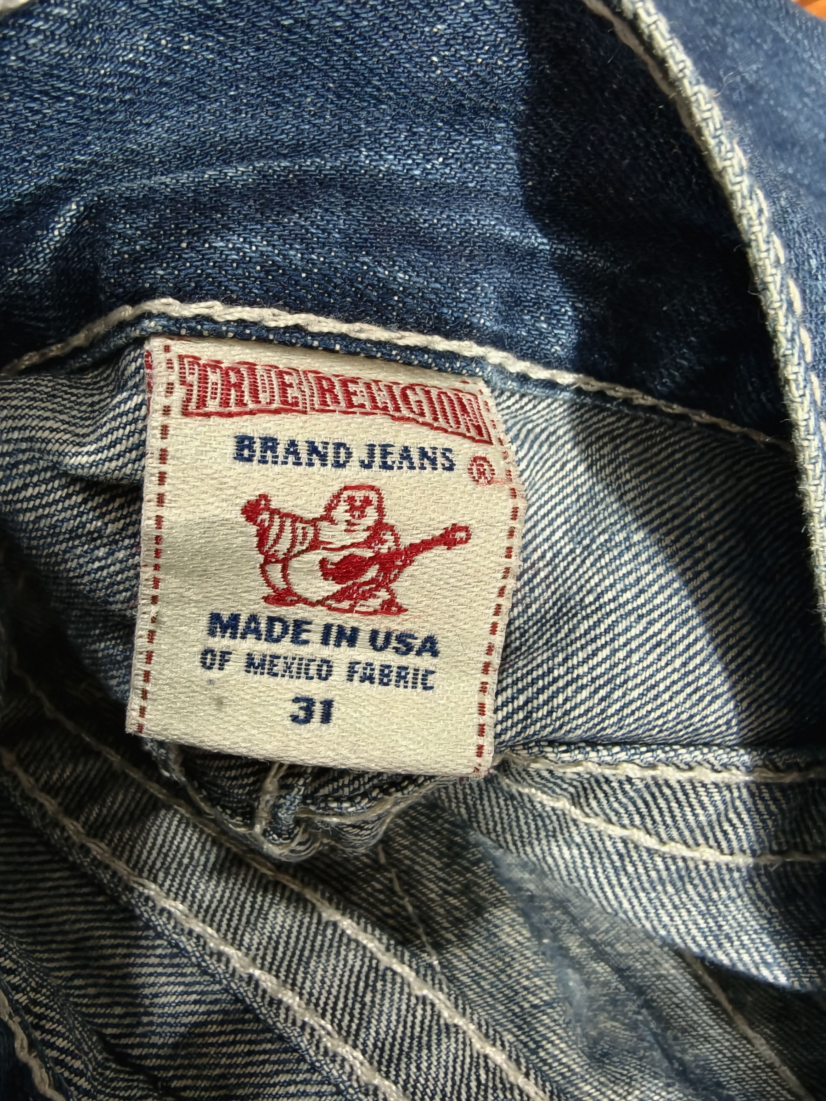 True Religion Y2K True Religion Boot Cut White Stitch Super T Flares 2000s Size US 31 - 4 Thumbnail
