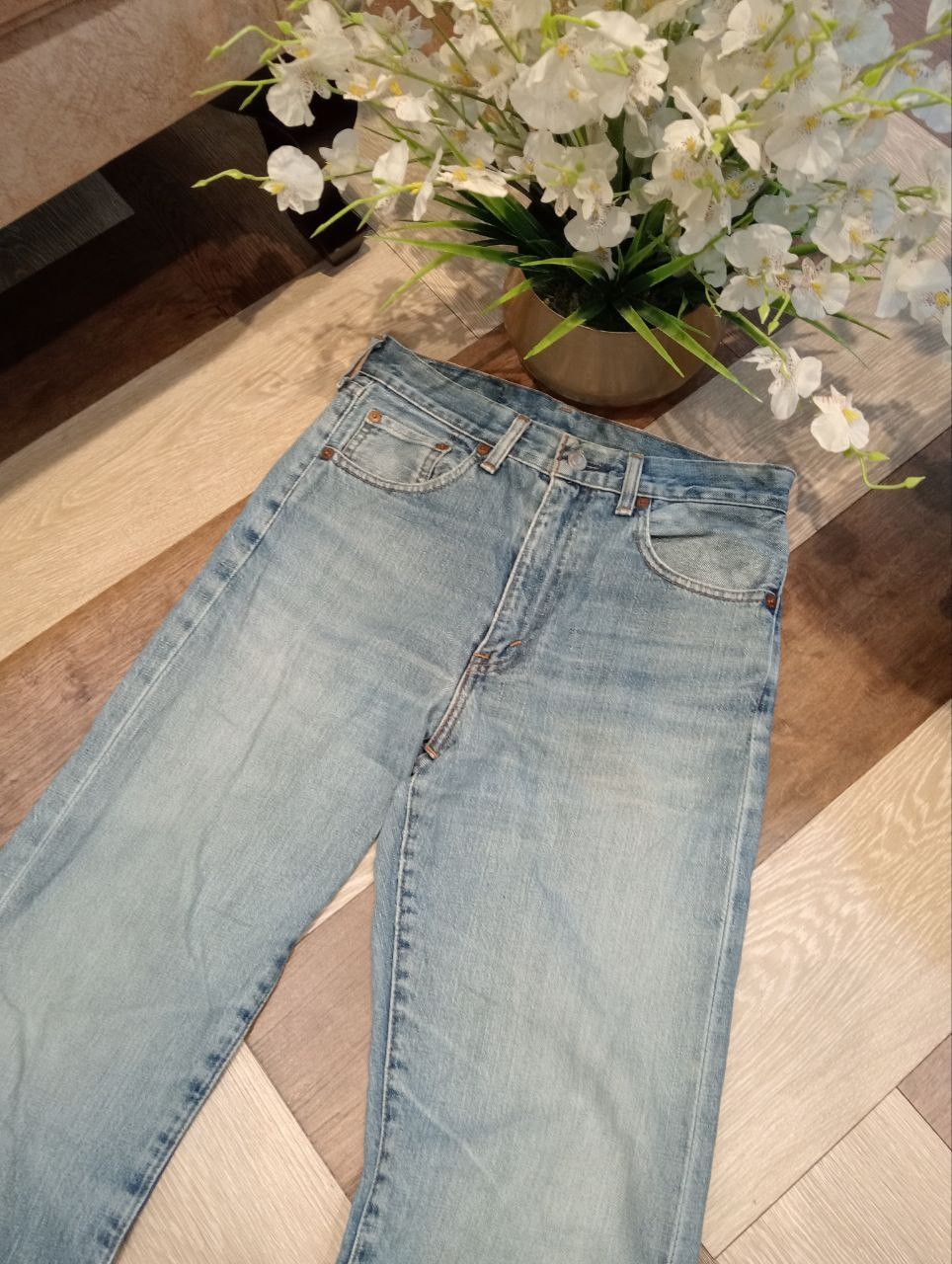 Levi's Vintage Clothing VINTAGE LEVI'S 502XX HIDDEN RIVETS CAPITAL E SELVEDGE JEANS Size US 29 - 3 Thumbnail