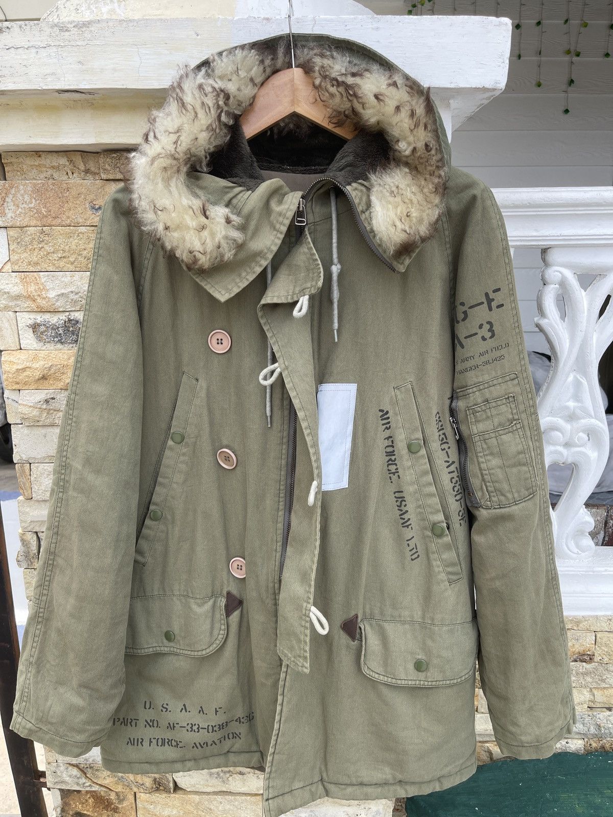 Vintage Last Drop🔥Rare🔥Vtg USAAF Us Army Cold Weather Parka Jacket Size US XL / EU 56 / 4 - 8 Thumbnail