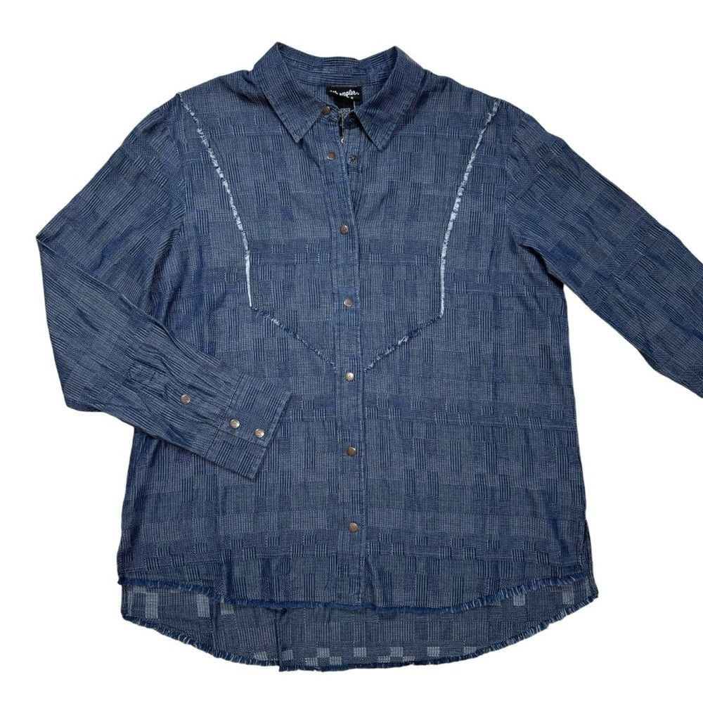 Wrangler NWT New Wrangler Retro Subtle Fray Western Snap Shirt Size Size S / US 4 / IT 40 - 5 Thumbnail