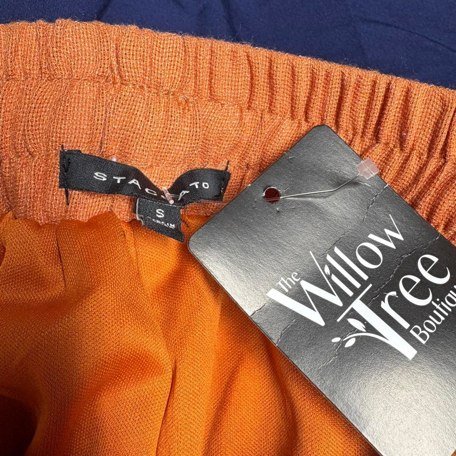 Other Staccato nwt orange linen cotton Size 26" / US 2 / IT 38 - 3 Thumbnail