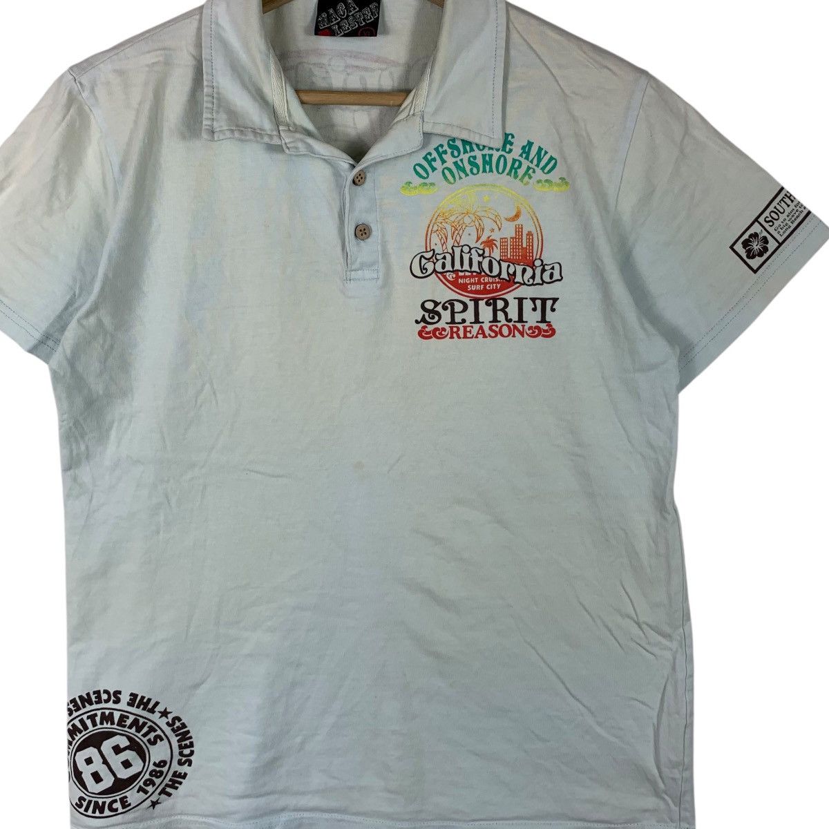 Vintage Vintage MACALESTER CALIFORNIA SURF Spirit Polo Tee Shirt Size XL / US 12-14 / IT 48-50 - 3 Thumbnail