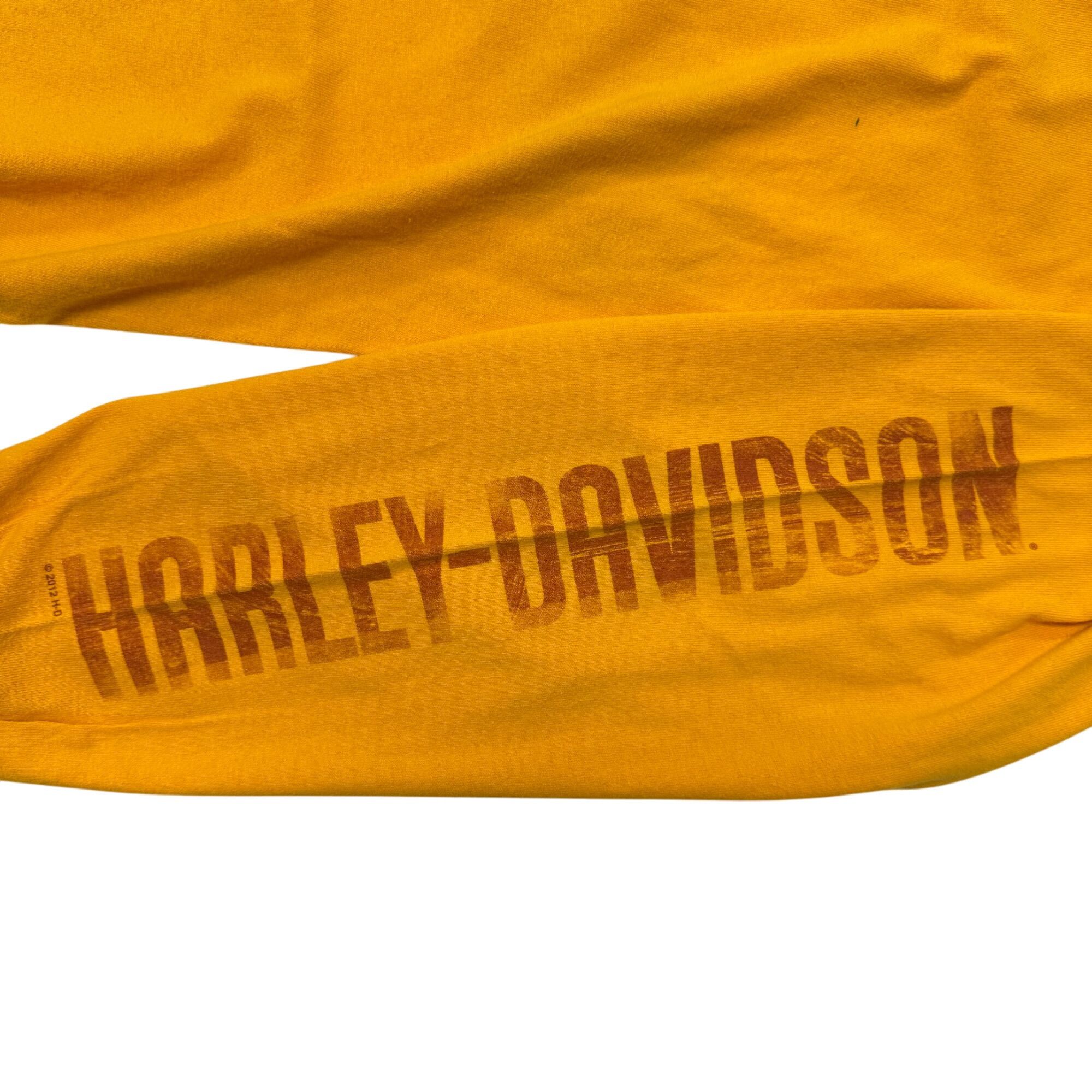 Harley Davidson H-D Motorcycle Chesapeake Maryland Biker SPELLOUT L/S Shirt Size US XL / EU 56 / 4 - 13 Thumbnail