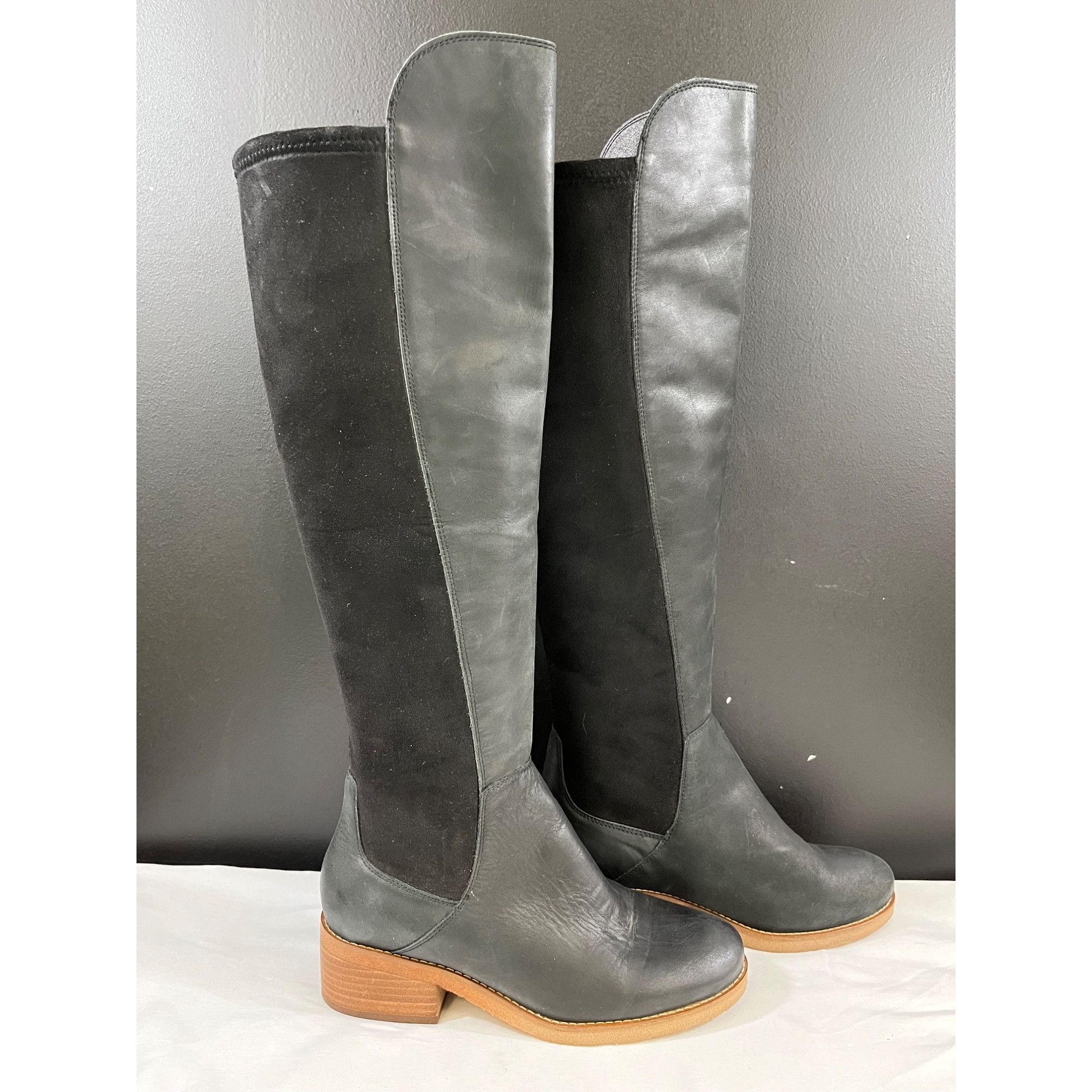 Lucky Brand Lucky Brand Tilaree Womens Black Knee High Boots Shoes Size Size US 6.5 / IT 36.5 - 1 Thumbnail