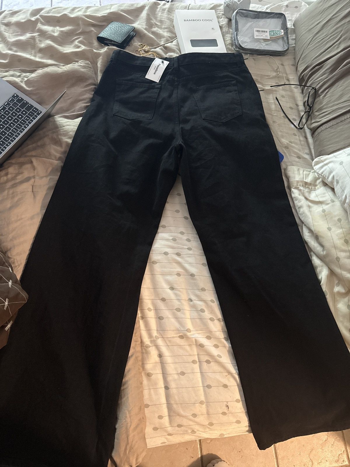 Pool House New York Pasadena Dad Jeans | Straight-Leg | Cone Denim Size US 38 / EU 54 - 3 Thumbnail