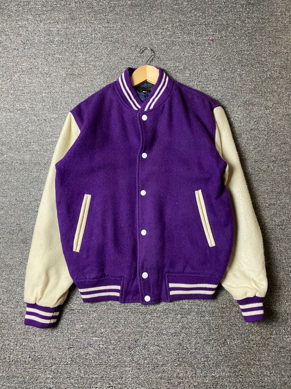 Japanese Brand Rois Mou Brand Wool Varsity Jacket (178) Size US M / EU 48-50 / 2 - 1 Thumbnail