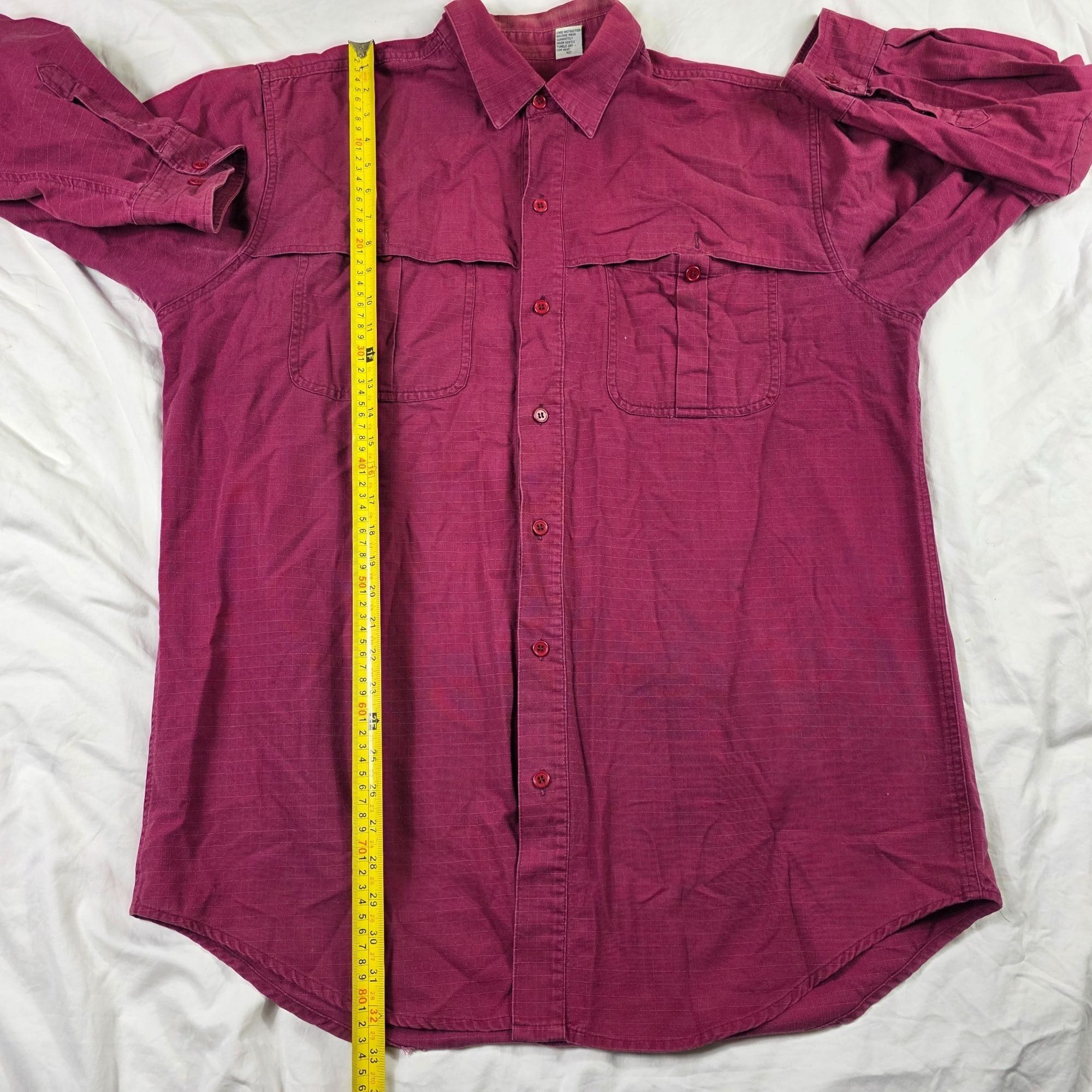 Cabelas Cabelas Outdoor Gear Mens XL Tall Red Long Sleeve Button Fro Size US XL / EU 56 / 4 - 7 Thumbnail
