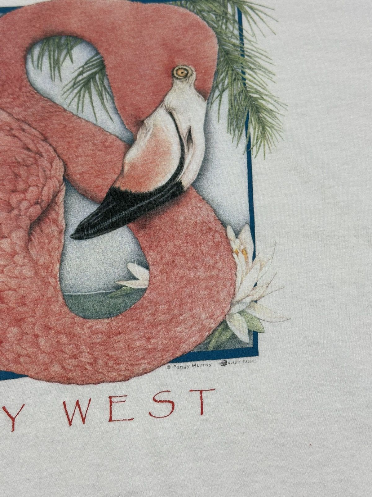 Other Vintage 90s Flamingos Key West Florida Single Stitch T-Shirt Size US L / EU 52-54 / 3 - 6 Thumbnail