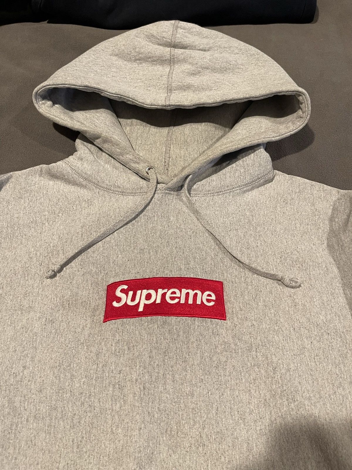 Supreme Supreme 2016 Box Logo hoodie Grey Grailed