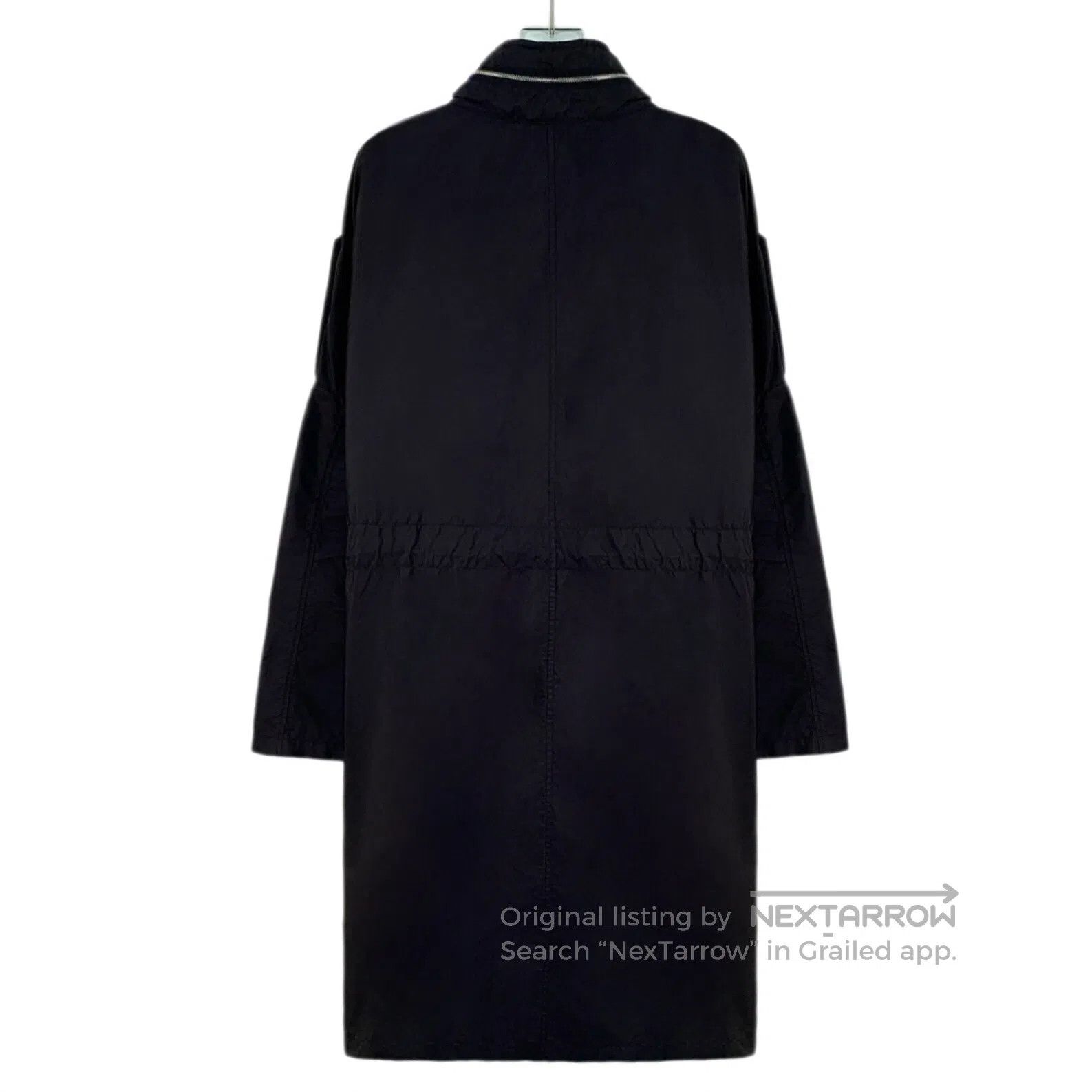 Prada Prada Black Nylon Multi-Pocket Single-Breasted Long Sleeve Size S / US 4 / IT 40 - 2 Thumbnail