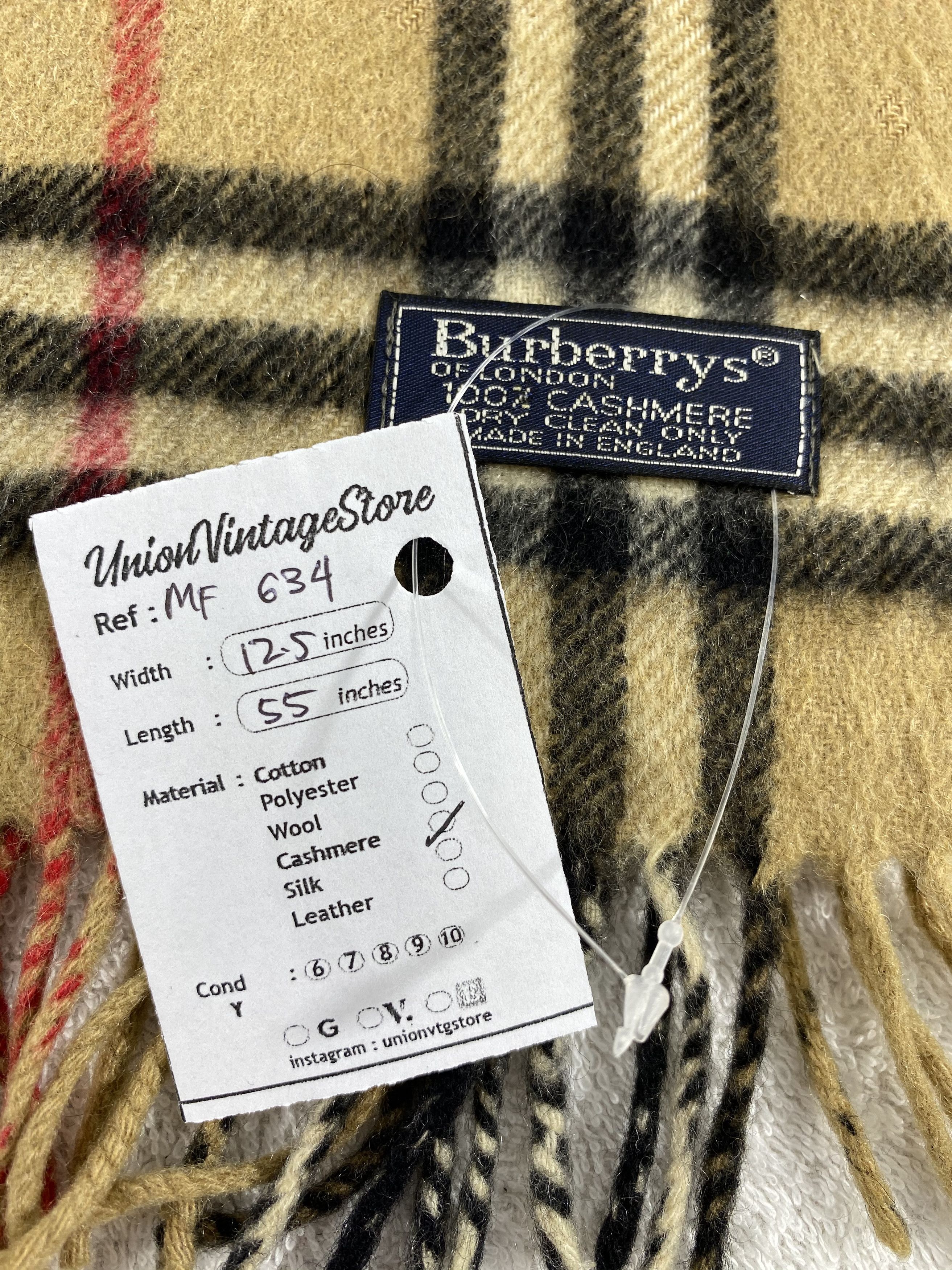 Burberry Vintage Burberry Scarf/Muffler/Neckwear MF634 Size ONE SIZE - 5 Thumbnail