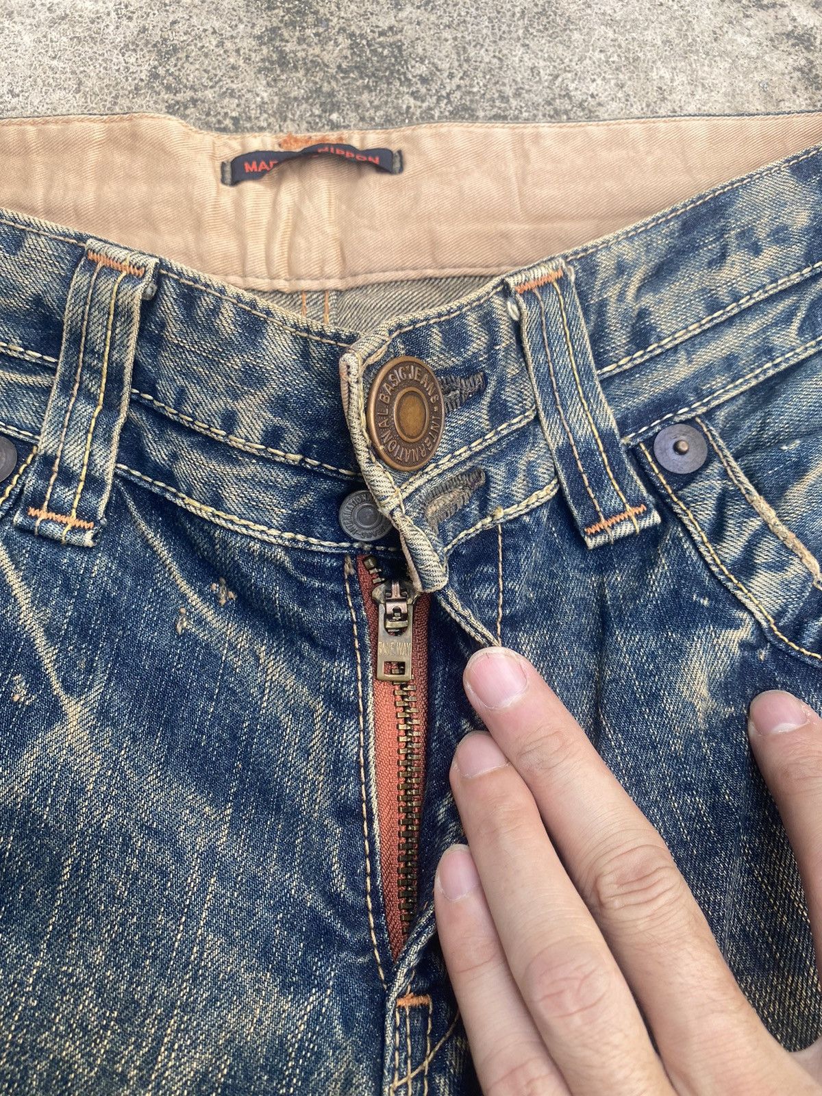 Japanese Brand Flare Jeans Blue Way Clawmark Bootcut Size US 33 - 11 Thumbnail