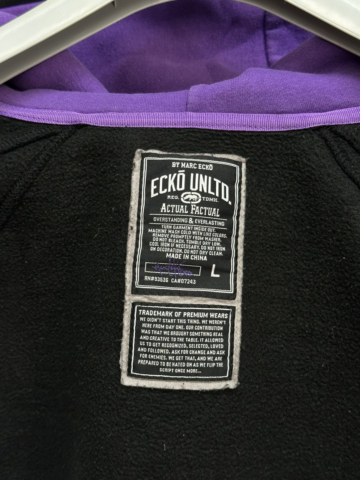 Ecko Unltd. Vintage Y2K Ecko Unltd Boxy Fit Full Zip Over Print Hoodie Size US M / EU 48-50 / 2 - 7 Thumbnail