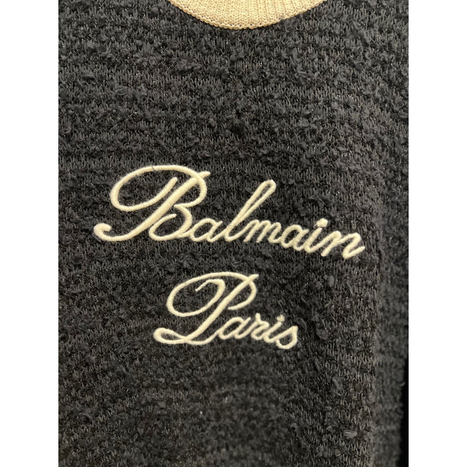 Balmain Balmain Paris Mens Tweed Sweater Knit Pullover Top Designer Size US XL / EU 56 / 4 - 3 Thumbnail