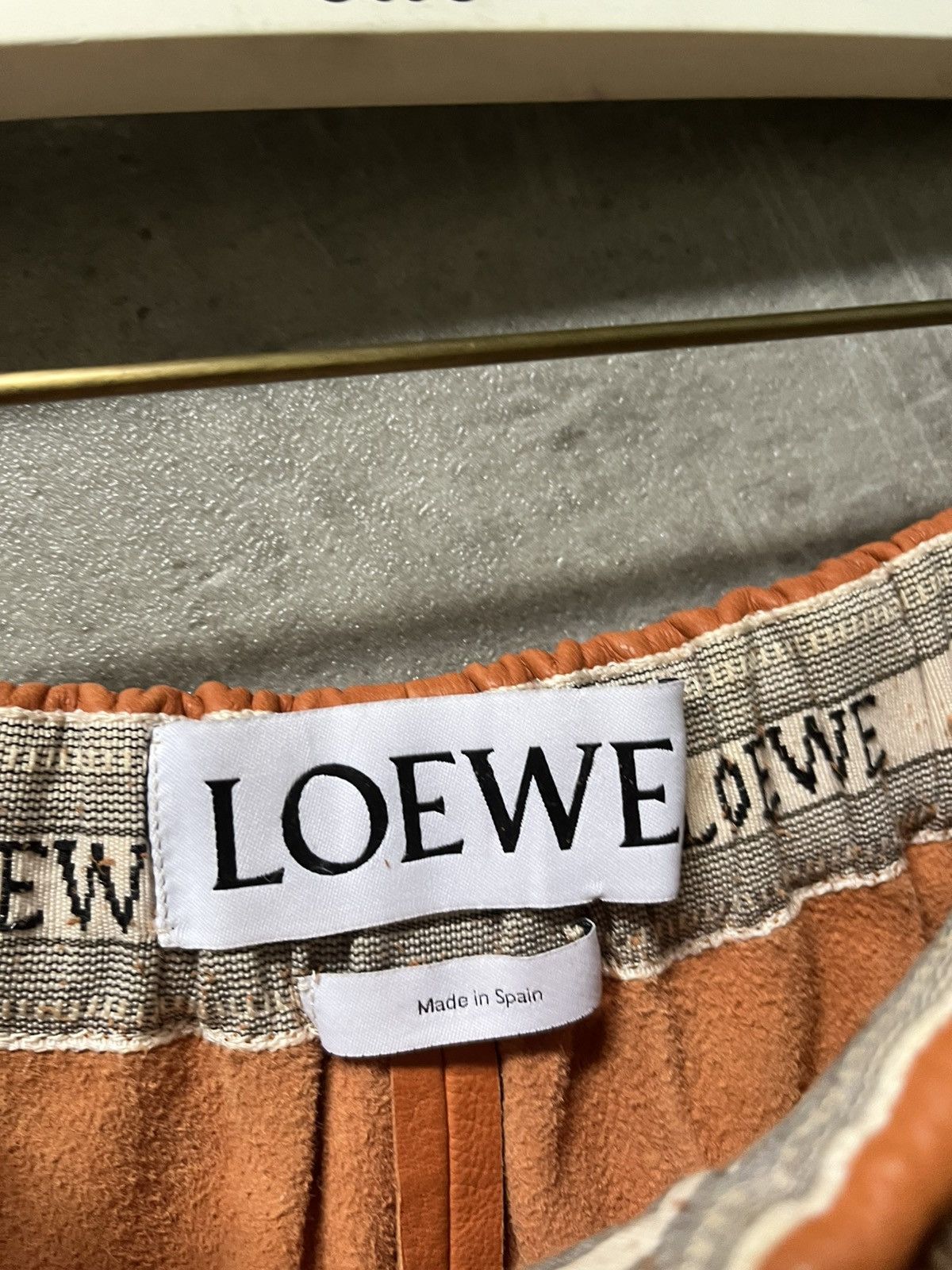 Loewe Loewe leather cropped pants orange rare Size US 30 / EU 46 - 12 Thumbnail